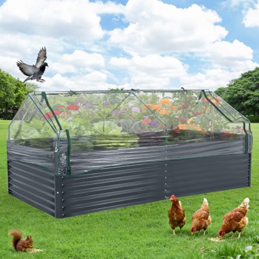 Raised Garden Bed - 실외 채소 재배용: 아연 도금 강철로