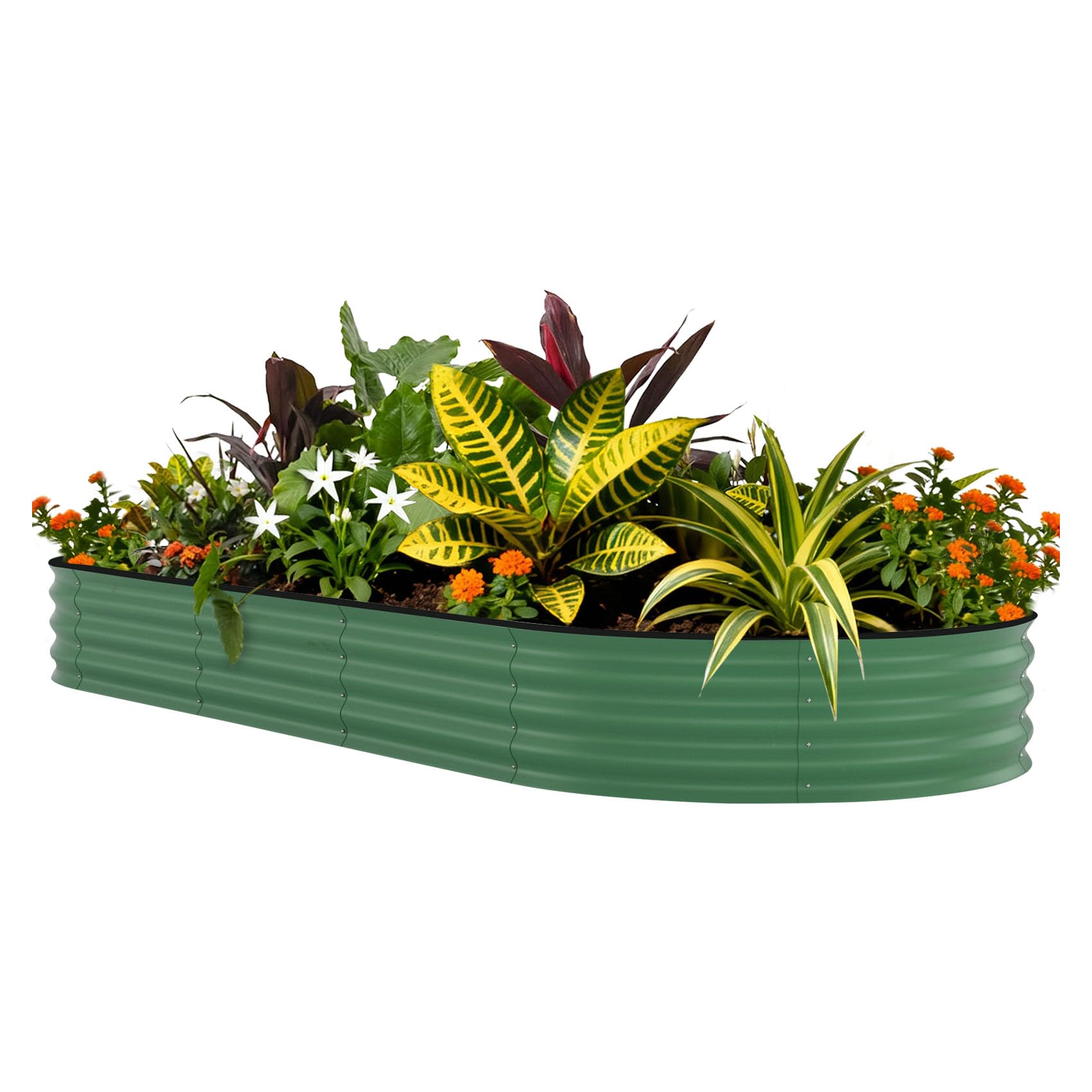 Raised Garden Bed - 8x4x1.5피트 아연 도금된 높이형 정원용 화분
