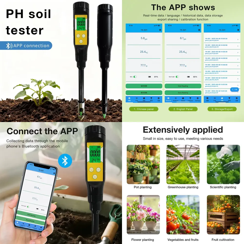 WAP01 스마트 토양 pH 측정기 (고정밀 온도/산도 - Plant Pot 리뷰 및 가격
