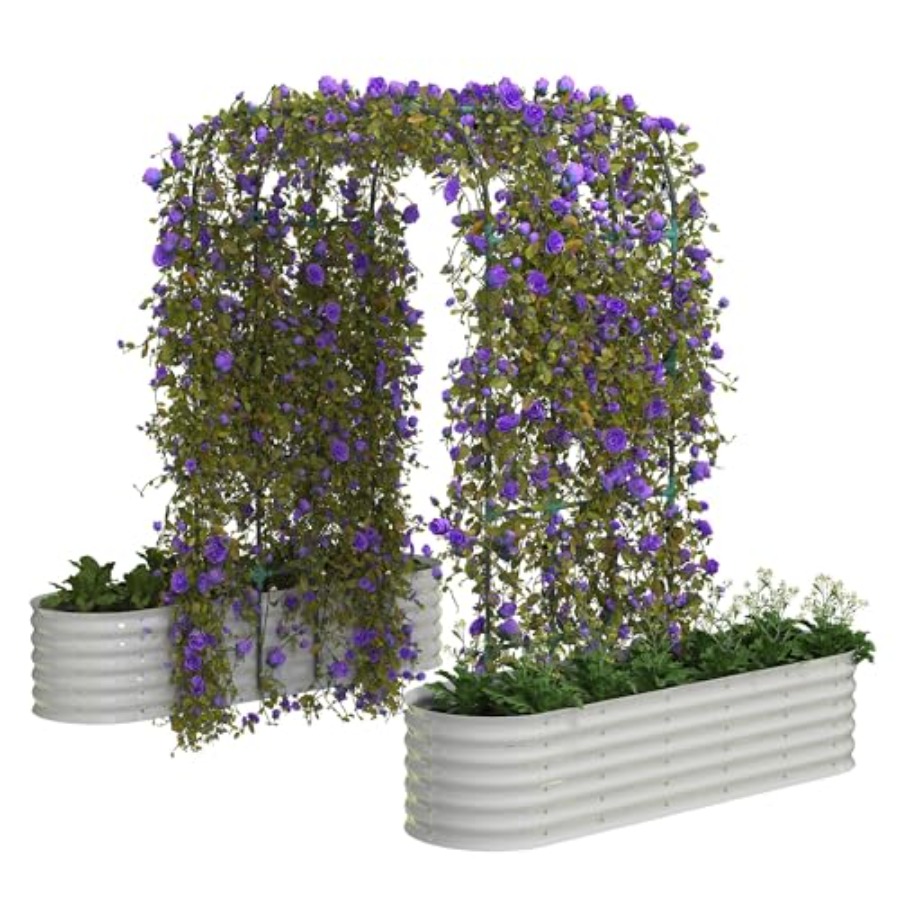 실외용으로 제작된 아연 도금 처리된 높이 조절형 정원용 - Raised Garden Bed 리뷰 및 가격