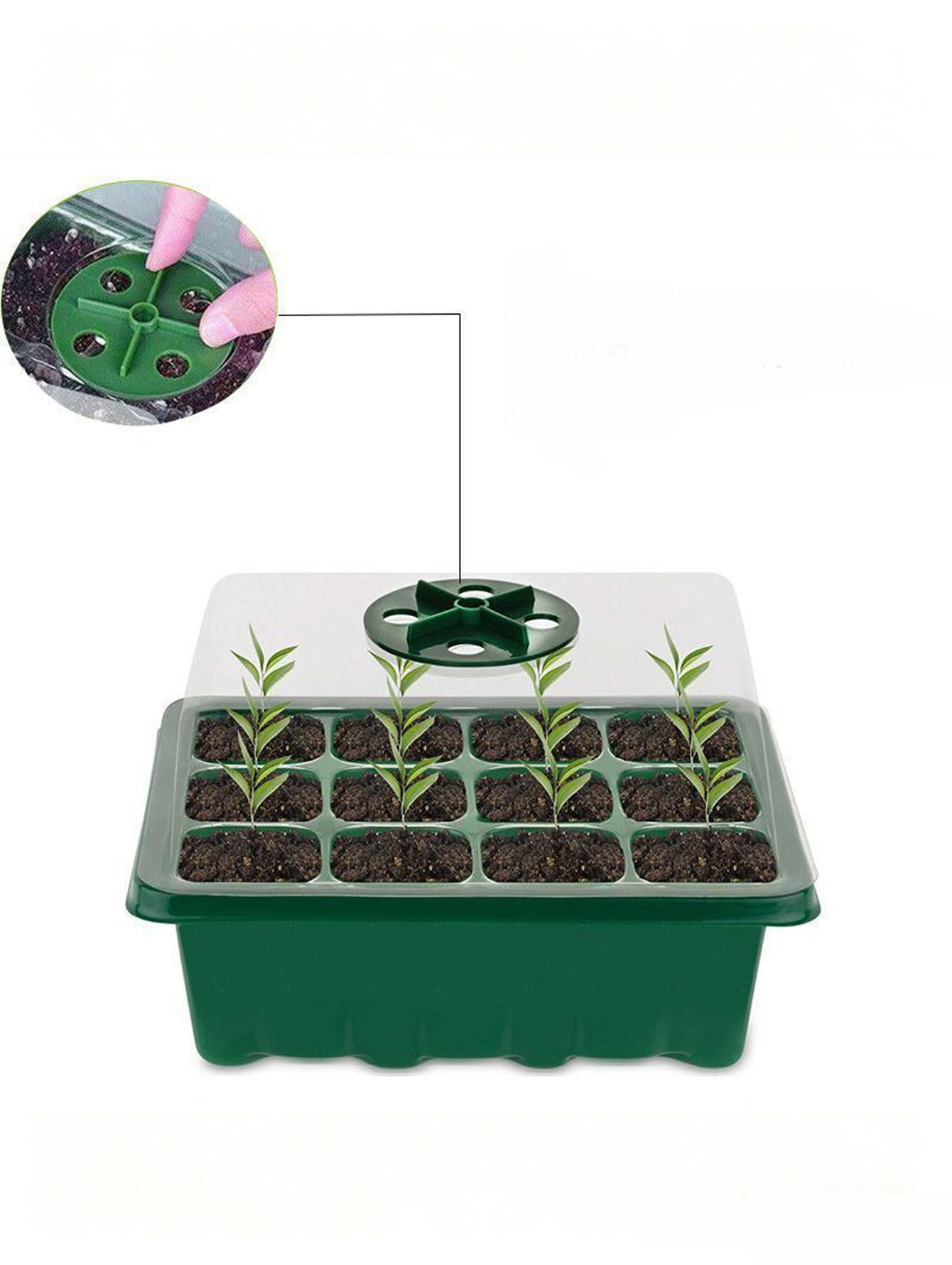 1/2개 6/12홀 묘목 트레이, 배수구가 있는 두꺼운 - Seed Starter Tray 리뷰 및 가격