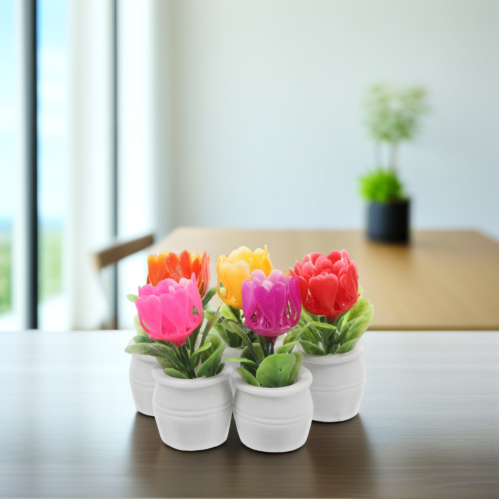 5개입 인조 다육 식물 분재, 매우 사실적인 미니어처  - Plant Pot 리뷰 및 가격
